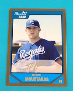 2007 Bowman Draft Picks & Prospects Gold #BDPP53 Mike Moustakas Royals Card A9 - Picture 1 of 2