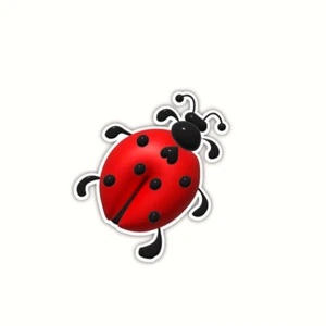Marienkäfer Vinyl Aufkleber wasserdicht robust rot schwarz Käfer Aufkleber Auto Laptop Flaschen - Bild 1 von 10