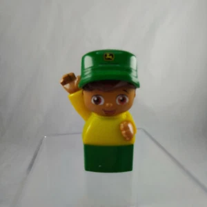 Modellino pilota trattore John Deere Mega Bloks primi costruttori occhi marroni - Foto 1 di 5