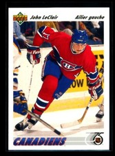 JOHN LECLAIR 1991-92 Upper Deck French #345