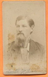 CDV Toledo, OH, Portrait of a Bearded Man, by McKecknie, circa 1870s Backstamp - Picture 1 of 3