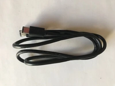 4ft 6-Pin Male to 6-Pin Male IEEE-1394a Firewire-400 Shielded Cable, Black - Image 1 of 3