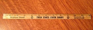 Vintage Antique Wooden Ruler w/ Growth Chart- Mid-Century - Picture 1 of 7