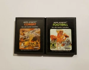 "Combat" and "Football", two games for Atari 2600 (Two cart lot!) - Picture 1 of 3