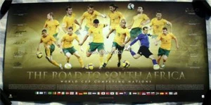 Signed Socceroos Road to South Africa Sportsprint Unframed - Picture 1 of 1