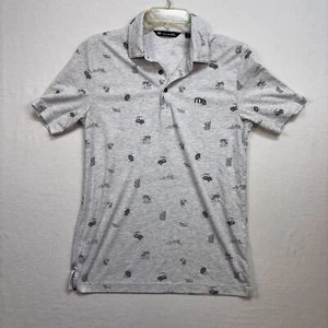 CAMISA POLO DE GOLF TRAVIS MATHEW PARA HOMBRE TALLA S PEQUEÑA GRIS PALMERA CARRITO DE GOLF PIMA - Imagen 1 de 15