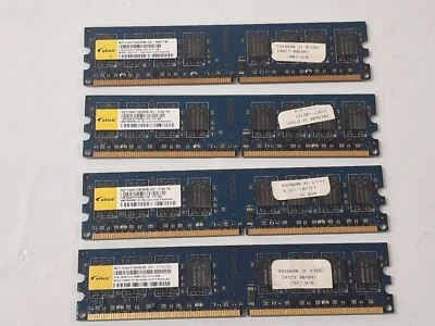 4 x M2Y1G64TU8HB0B-25C Elixir 1GB PC2-6400U-555-12-E1 Memory RAM DDR2-800MHz - Image 1 of 4