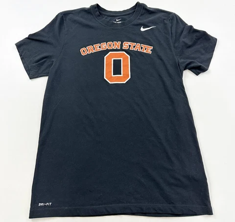 Oregon State Beavers Shirt Mens Large Black Short Sleeve Nike Cover