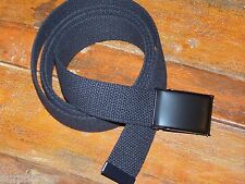 Belt Flip Buckle Web Black Army Military USMC Marine for Jeans Shorts Sport P38