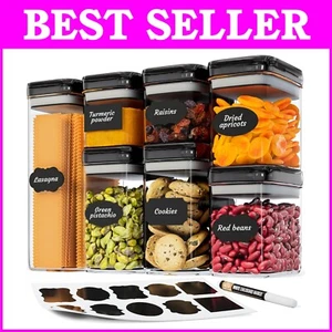 Premium Flip Top Air-Tight Food Storage Set - 7 Durable Containers for Freshness - Picture 1 of 10