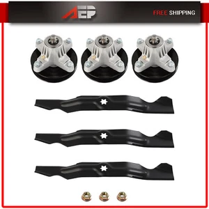 50” Deck Spindle Blade Kit For Cub Cadet LTX1050 LTX1050KH VT BLADE SPM199562627 - Picture 1 of 9