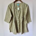 NWT April Cornell Country Check Tunic (size S)