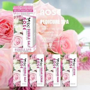 Kit de pedicura de 4 pasos nbc Bubble Spa - rosa - Imagen 1 de 2