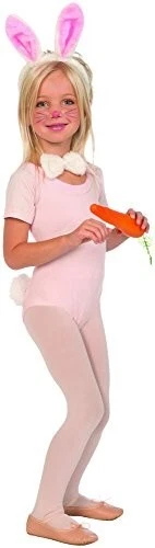 Kit de accesorios de disfraz de Halloween para niños de felpa conejo blanco Foto 1 de 1