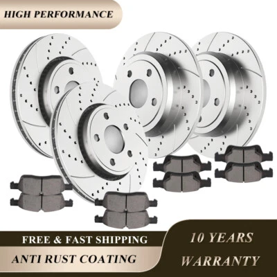 Pastillas de freno rotores delanteros traseros 330 mm para Dodge Durango Grand Cherokee 2011-2018 Foto 1 de 4