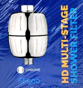 Aquabliss Filtro Doccia Multistadio Resistente SF500 Argento Cromato NUOVO - Foto 1 di 6