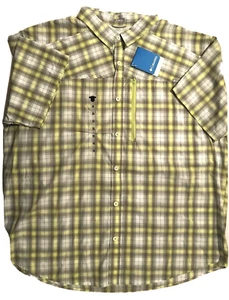 Neu mit Etikett Columbia "Battle Ridge" grün kariertes S/SL Herrenhemd - Größe XXL - Bild 1 von 4