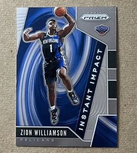 2019-20 Panini Prizm Basketball Zion Williamson Instant Impact Insert Rookie RC - Bild 1 von 7