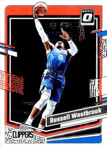 2023-24 Donruss Optic Russell Westbrook Holo Prizm Parallel #81 Clippers - Picture 1 of 2