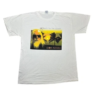 Vintage Leon Russell Back to the Island T-Shirt Y2k RARE Music Shirt Adult L - Bild 1 von 6
