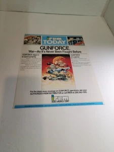 Flyer IREM,GUNFORCE Arcade Video Game advertisement original see pic - Picture 1 of 3
