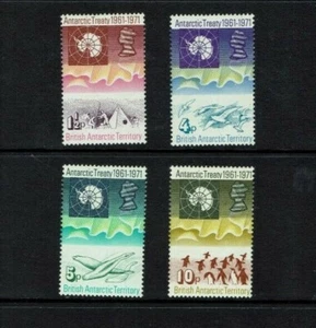 British Antarctic Territory: 1971, 10th Anniversary. Antarctic Treaty, FU set - Picture 1 of 1