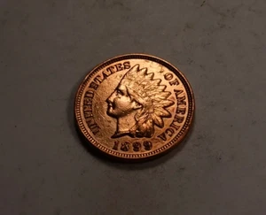 Centavo cabeza india 1899 * Elección BU rojo * XI434 - Imagen 1 de 2