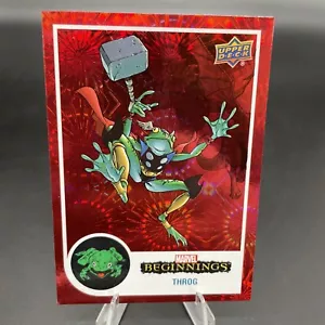 Upper Deck Marvel Beginnings 2022 Volume 2, Serie 1 #117 THROG RED FOIL - Foto 1 di 2