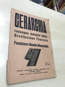 Rassegna della Rivoluzione Fascista di Benito Mussolini - Gerarchia N 4 - 1936 - Foto 1 di 1
