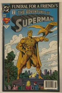 The Adventures of Superman #499 Funeral for a Friend Part 5 NM - Picture 1 of 1