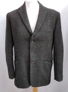 Hornes of London Harris Tweed Herren Sakko, 44" Brustumfang, dunkel, handgewebt, gefüttert - Bild 1 von 10