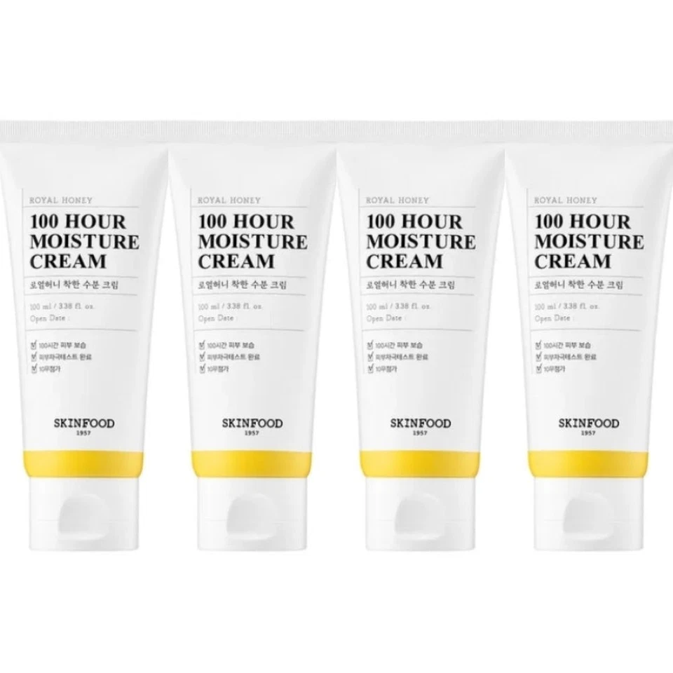 SKINFOOD Royal Honey 100 Hour Moisture Cream 100ml*4Pcs - FREE SHIPPING - Image 1 of 1