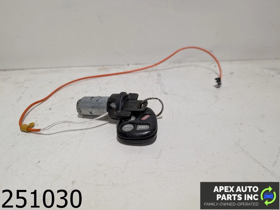 OEM 2000 Pontiac Firebird 3,8 L Interruptor de encendido Cilindro y Llavero Foto 1 de 4