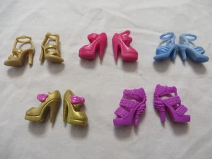 Set of 5 Barbie Shoes EUC - Picture 1 of 17