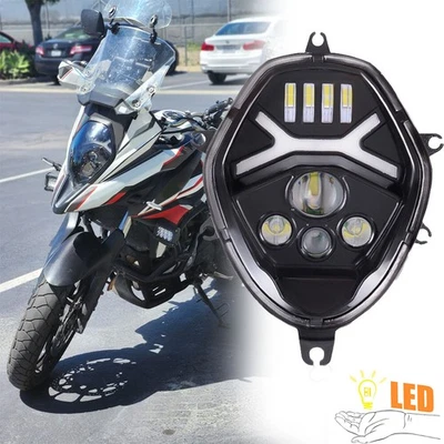 For Suzuki V-STROM DL650 DL1000AL 2014-2019 E9 Approved LED Headlight Hi/Lo Beam - Image 1 of 4