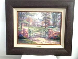 THOMAS KINKADE - GRACELAND, 50 ANIVERSARIO S/N LONA 18"X24" con certificado de autenticidad - Imagen 1 de 8