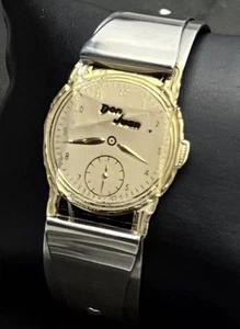 Vintage New DON JUAN By Flatau Men’s Steel Cuff Watch Bracelet 18mm Lugs Medium - Picture 1 of 10