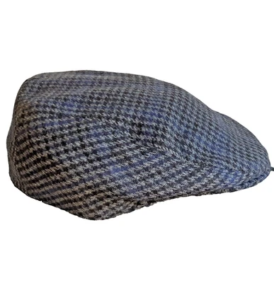 C & A Tweed Gatsby Gorra Plana 35% Lana Multicolor Espiga Forro Acolchado 62 cm - Imagen 1 de 4