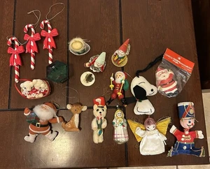 Vintage Posten 2 Weihnachten gemischt Weihnachtsdekorationen und Ornamente ** - Bild 1 von 7