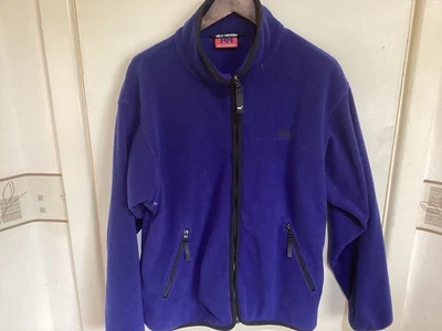 Hello Hansen Mens Full Zip Fleece Jacket Top Long Sleeve Blue Small Measures Lar - Image 1 of 4