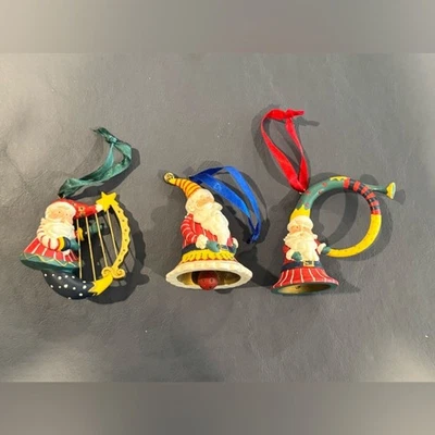 Colección de adornos navideños vintage 1998 Avon "Santa Tunes" Foto 1 de 4