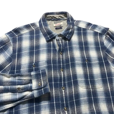 Johnnie O Keegan Shacket Men XL Blue Plaid Shirt Jacket Flannel Wake Heavyweight - Image 1 of 4