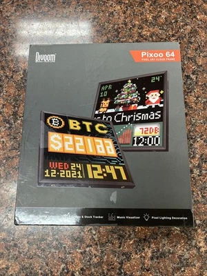 Divoom Pixoo 64 WiFi Pixel Cloud Digital Frame open box b-2 - Image 1 of 4