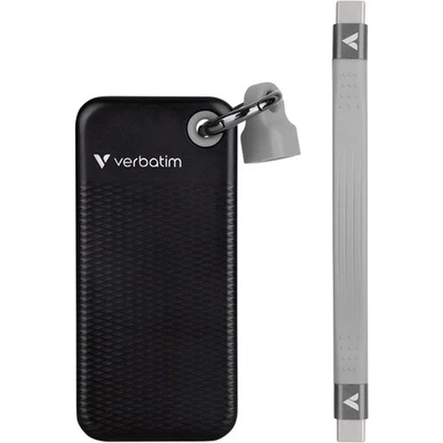 Verbatim Pocket 2 TB Externe SSD USB-C® (USB 3.2 Gen 2) Schwarz, Grau  32194 - Bild 1 von 4