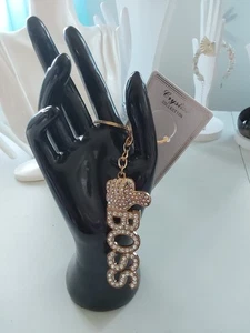 Colección Cristal Diseñador Cristal Llavero-Bolso Dije Estrás 3" BOSS - Imagen 1 de 3