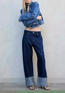 Damen BAGGY WIDE LOW JEANS 40/42, dunkelblau, 1 Mal angezogen. - Bild 1 von 1