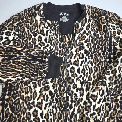 Женские цельные пижамы NICK AND NORA среднего размера с леопардовым принтом -749 - Изображение 1 из 4