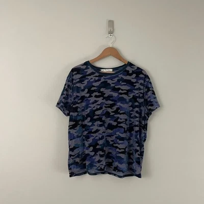 Женская футболка Free People We The Free Teddy Velvet камуфляжная синяя комбинированная размер XS - Изображение 1 из 4