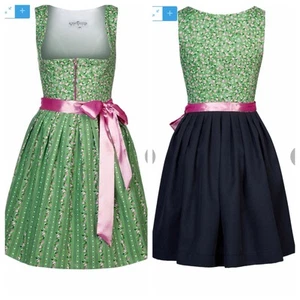 Alpen TRACHTEN Women’s Oktoberfest Authentic German Dirndl 2 Pc Dress L 40 Green - Picture 1 of 9