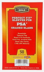Paquete de 50 mangas PSA de ajuste perfecto para losas graduadas logotipo PSA - Imagen 1 de 2
